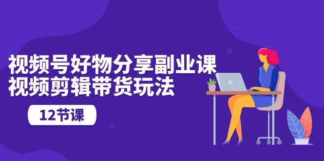 视频号好物分享副业课，视频剪辑带货玩法（12节课）-网创财富岛