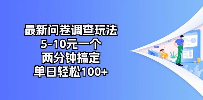 最新问卷调查玩法，5-10元一个，两分钟搞定，单日轻松100+-网创财富岛