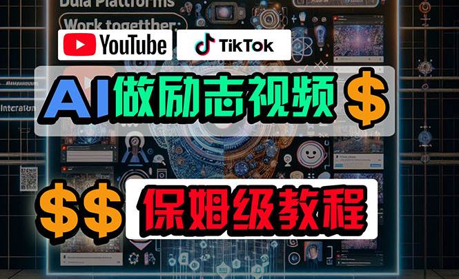 利用AI制作励志视频，在YouTube和TikTok赚钱，小白可做（附工具）-网创财富岛