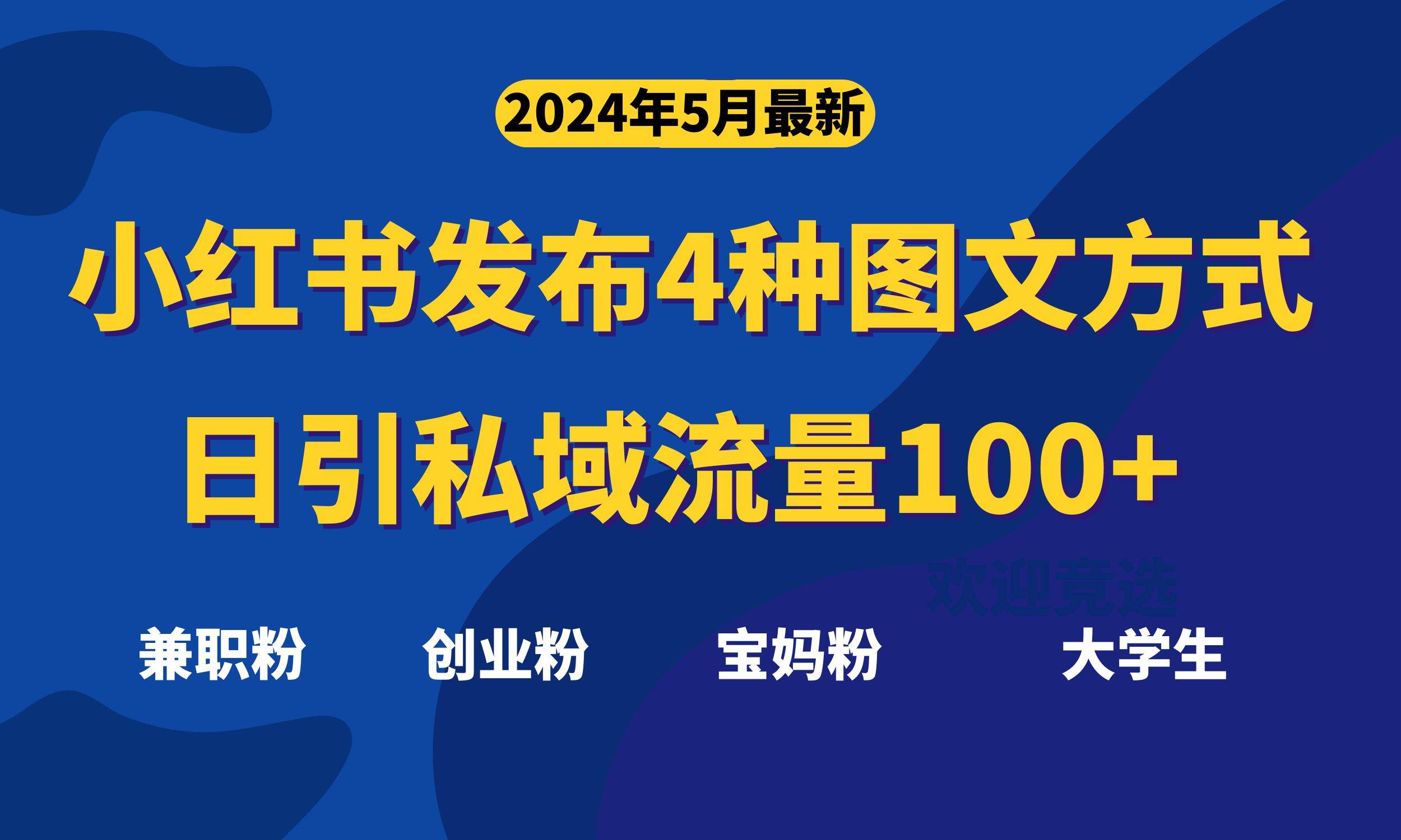 最新小红书发布这四种图文，日引私域流量100+不成问题，-网创财富岛
