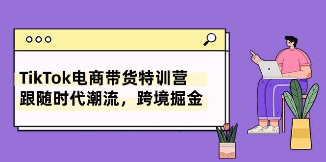 TikTok电商带货特训营，跟随时代潮流，跨境掘金（8节课）-网创财富岛