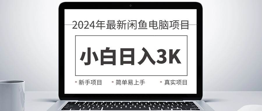 2024最新闲鱼卖电脑项目，新手小白日入3K+，最真实的项目教学-网创财富岛