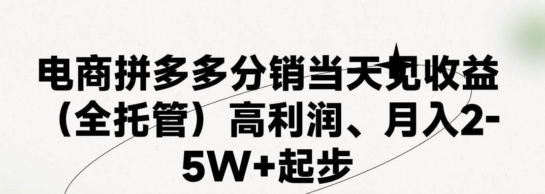 最新拼多多模式日入4K+两天销量过百单，无学费、 老运营代操作、小白福…-网创财富岛