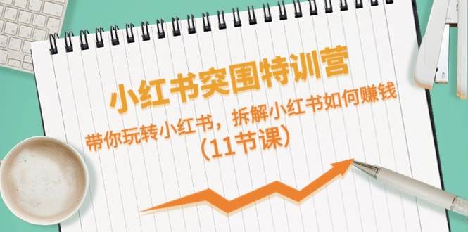 小红书突围特训营，带你玩转小红书，拆解小红书如何赚钱（11节课）-网创财富岛