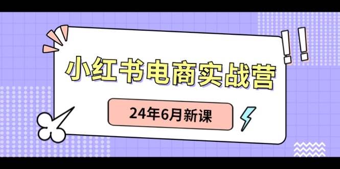 小红书电商实战营：小红书笔记带货和无人直播，24年6月新课-网创财富岛