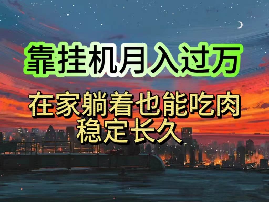 挂机项目日入1000+，躺着也能吃肉，适合宝爸宝妈学生党工作室，电脑手…-网创财富岛