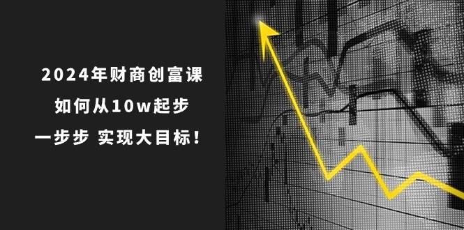 2024年 财商-创富课：如何从10w起步，一步步 实现大目标！-网创财富岛