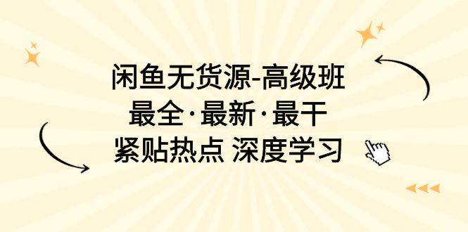 闲鱼无货源-高级班，最全·最新·最干，紧贴热点 深度学习（17节课）-网创财富岛