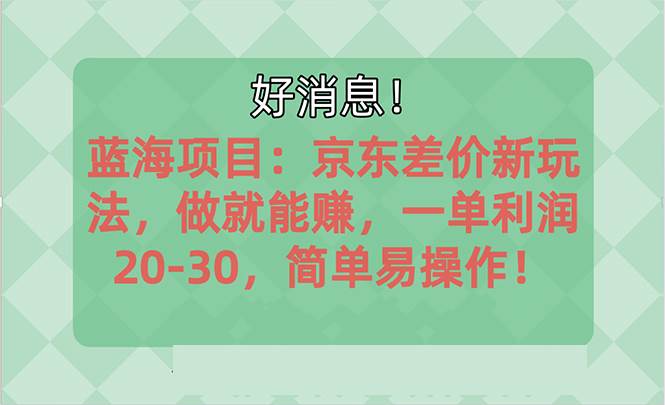 越早知道越能赚到钱的蓝海项目：京东大平台操作，一单利润20-30，简单…-网创财富岛