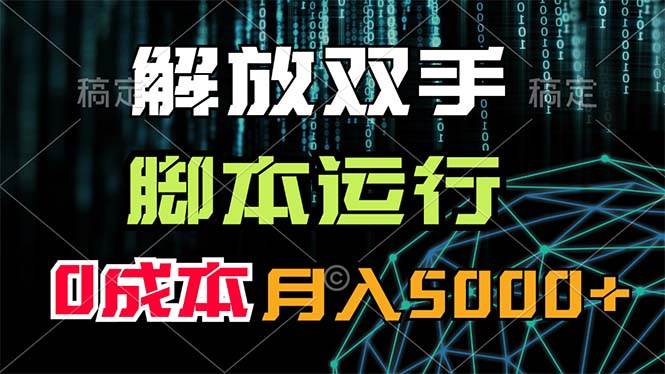 解放双手，脚本运行，0成本月入5000+-网创财富岛