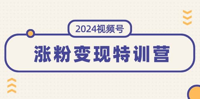 2024视频号-涨粉变现特训营：一站式打造稳定视频号涨粉变现模式（10节）-网创财富岛
