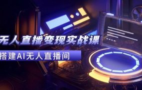 2024全套Ai无人直播变现实战课,搭建AI无人直播间,利用AI赚钱 (24节课)-网创财富岛