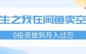 重生之我在闲鱼卖空调,0投资做到月入过万,迎娶白富美,走上人生巅峰-网创财富岛