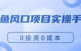 闲鱼风口项目实操手册,0投资0成本,让你做到,月入过万,新手可做-网创财富岛