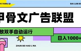 甲骨文广告联盟解放双手日入1000+-网创财富岛
