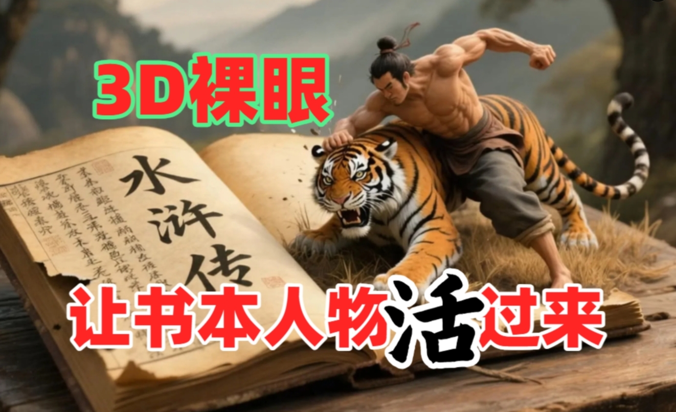 书本人物裸眼3D视频，一条视频收益过千，保姆级教程-网创财富岛