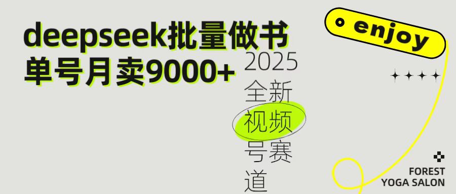 2025最新视频号项目 如何用Deepseek快速批量制作书单号 日入1000＋-网创财富岛