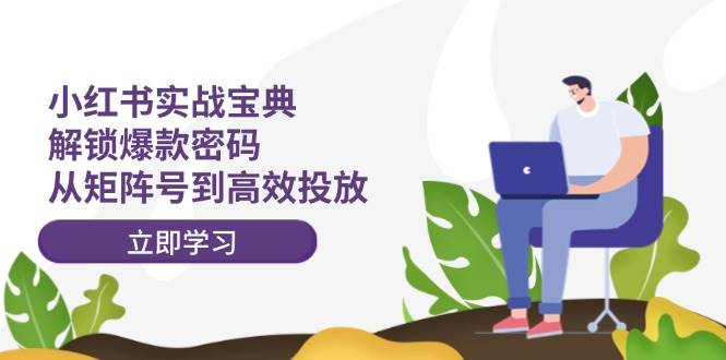 小红书实战宝典：解锁爆款密码，从矩阵号到高效投放-网创财富岛