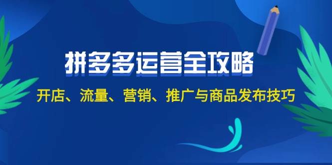 2024拼多多运营全攻略：开店、流量、营销、推广与商品发布技巧（无水印）-网创财富岛